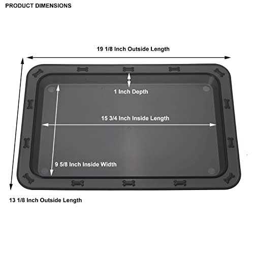 Black Pet Dinner Tray U568463