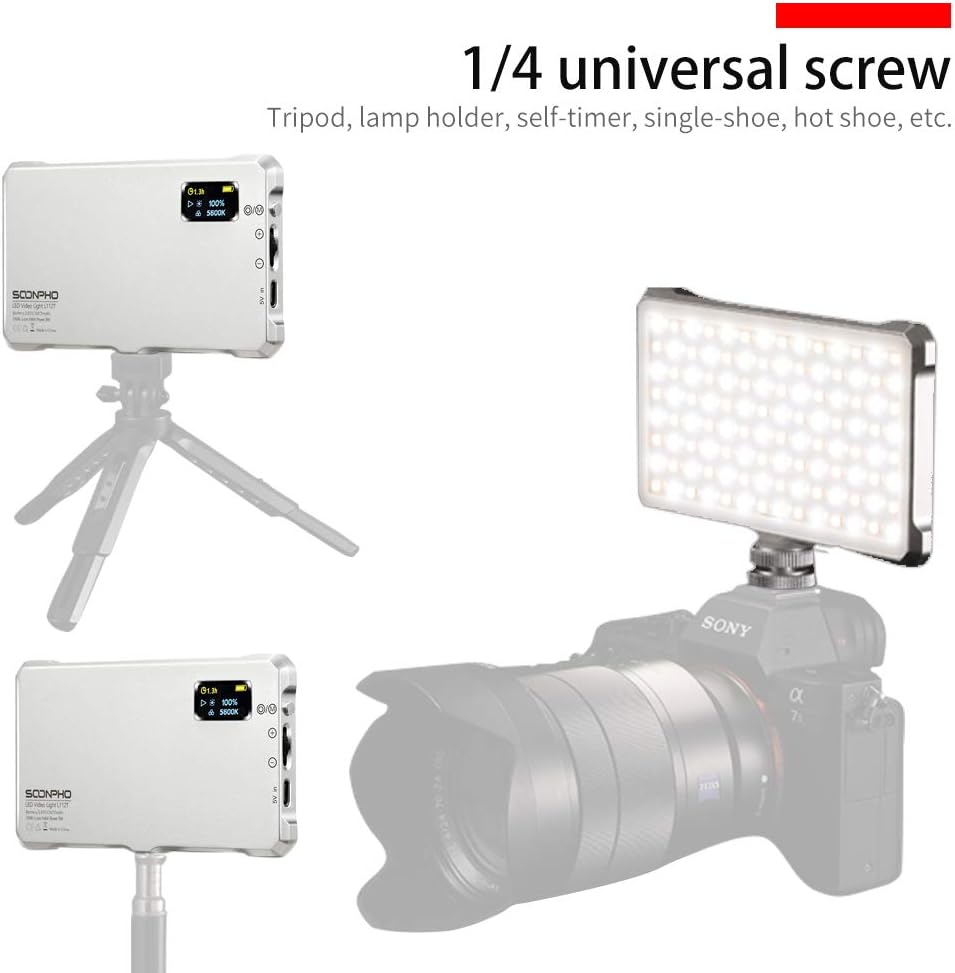 Portable LED Video Light with Rechargeable Battery B5129