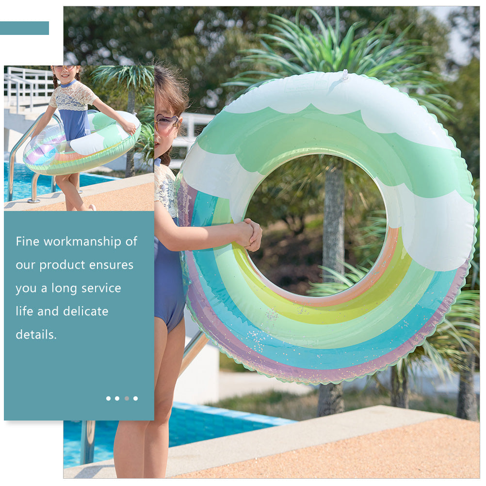 Floating Swimming Ring Inflatable Sequin Design F641