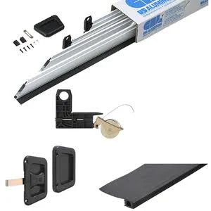 Satin Anodized Heavy-Duty Sliding Screen Door Kit X782843