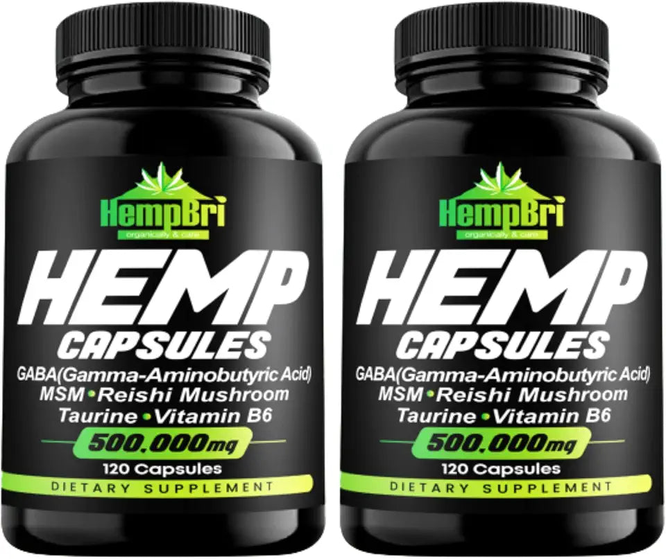 Hemp Oil Extract Capsules Pack of 2 A281
