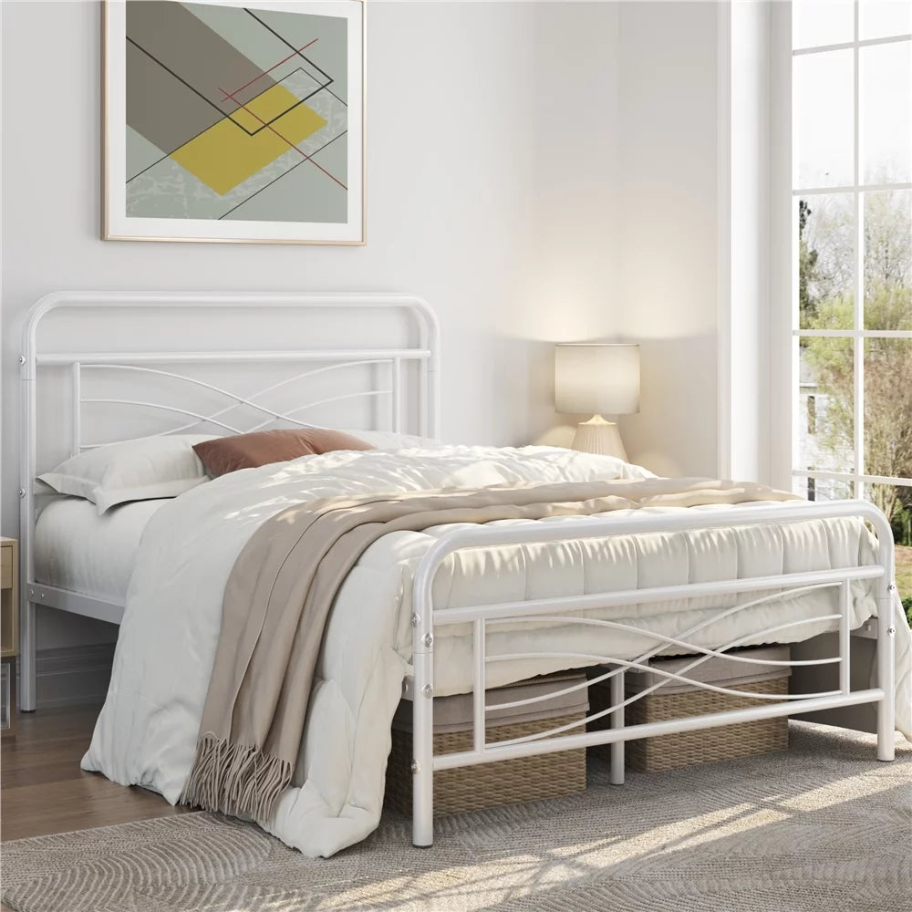 Black Metal Full Size Bed D306