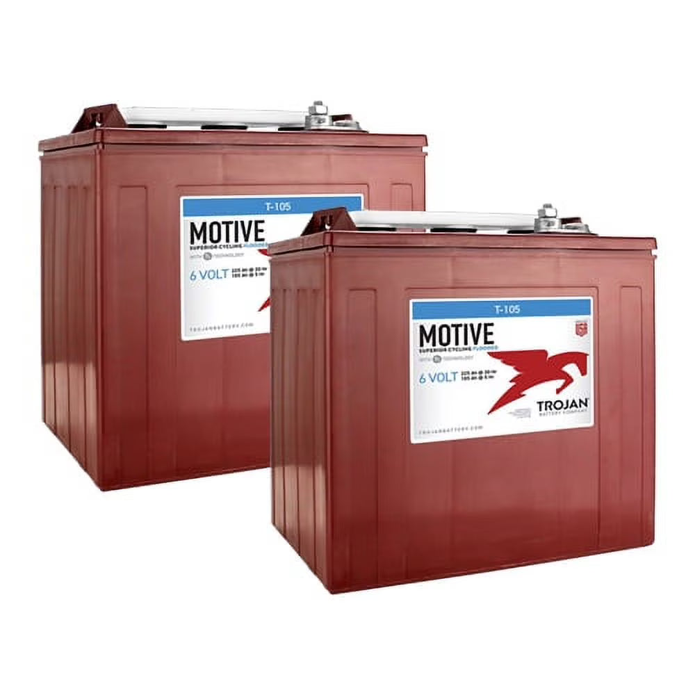 6V 225Ah Deep Cycle Flooded Lead Acid Battery x2 L994355