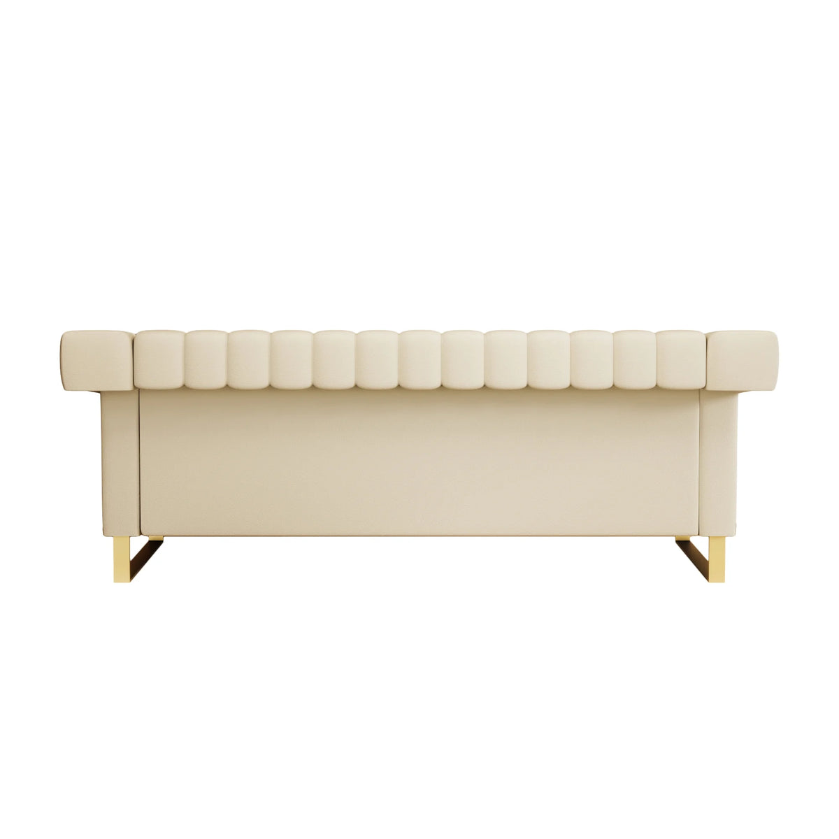 3 Seater Faux Leather Sofa with Removable Cushions I7731