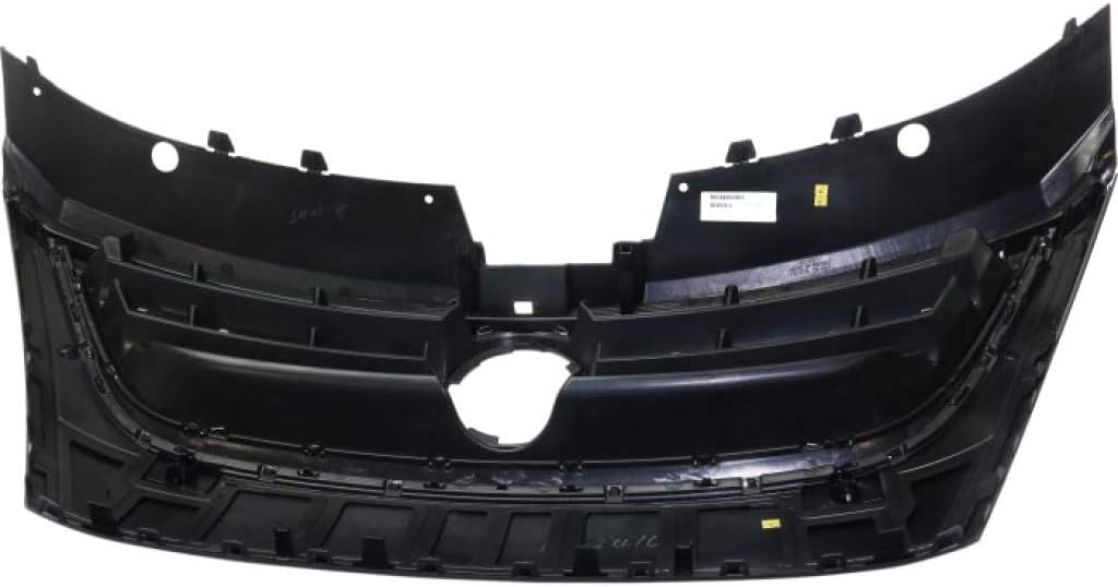 Primed Black Plastic Grille Assembly with Chrome Molding and Distance Sensor Hole X947