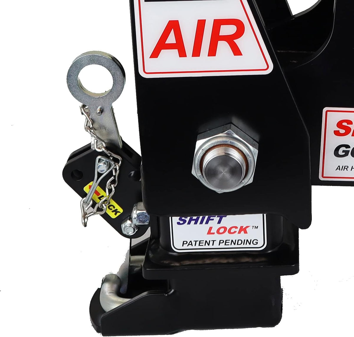 Gooseneck Air Hitch & Coupler, Round 4" Straight Pin 30K SL Coupler M9932