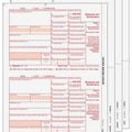 1099-DIV 4-Part Laser Tax Form Set D714