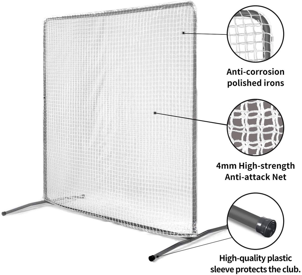 Black 7ftx7ft Baseball Net V3570