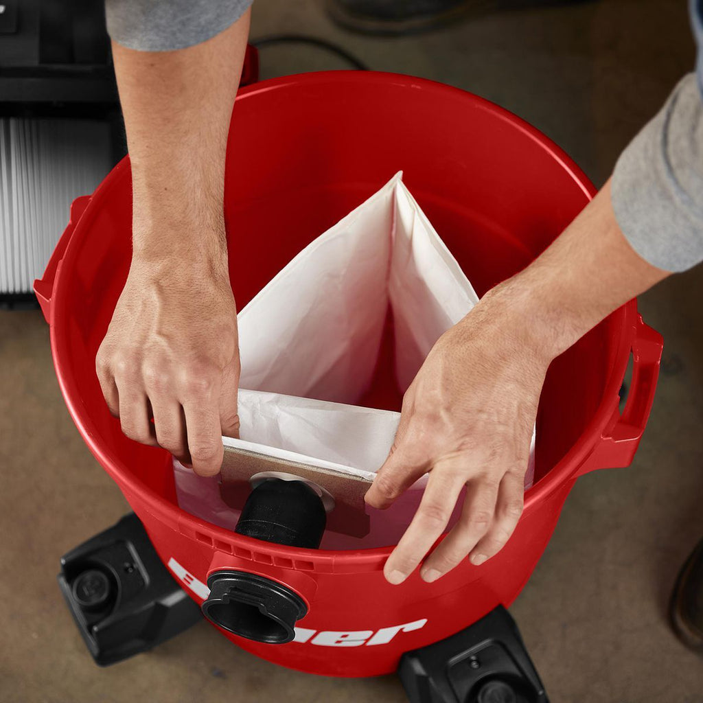 5 to 10 Gallon Dry Pick-Up Vacuum Dust Collection Bags, 2 Pack S2868
