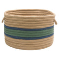 Myrtle Green/Jasmine Round Storage Basket K76135