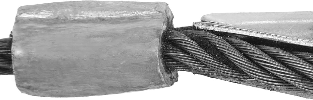 Winch Cable 8/17Inch x 100Ft Replacement Wire Rope 4400LBS Fiber Core Swivel Hook Pack of 2 J62014
