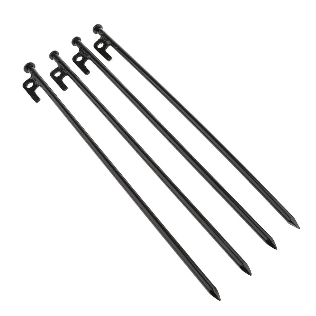 4 Pack Tent Stakes Peg Nails Camping Accessories 40cm D5930