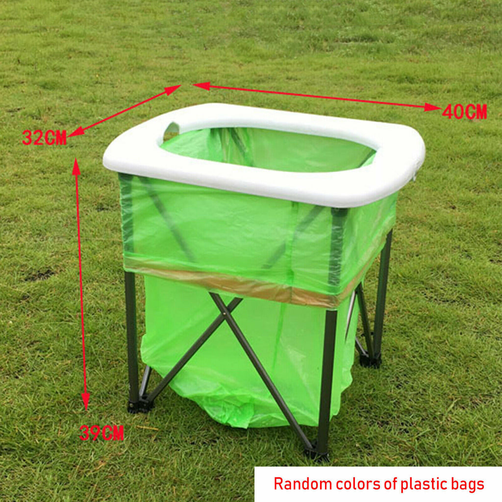 Portable Camp Toilet Commode Seat with Bags S75237