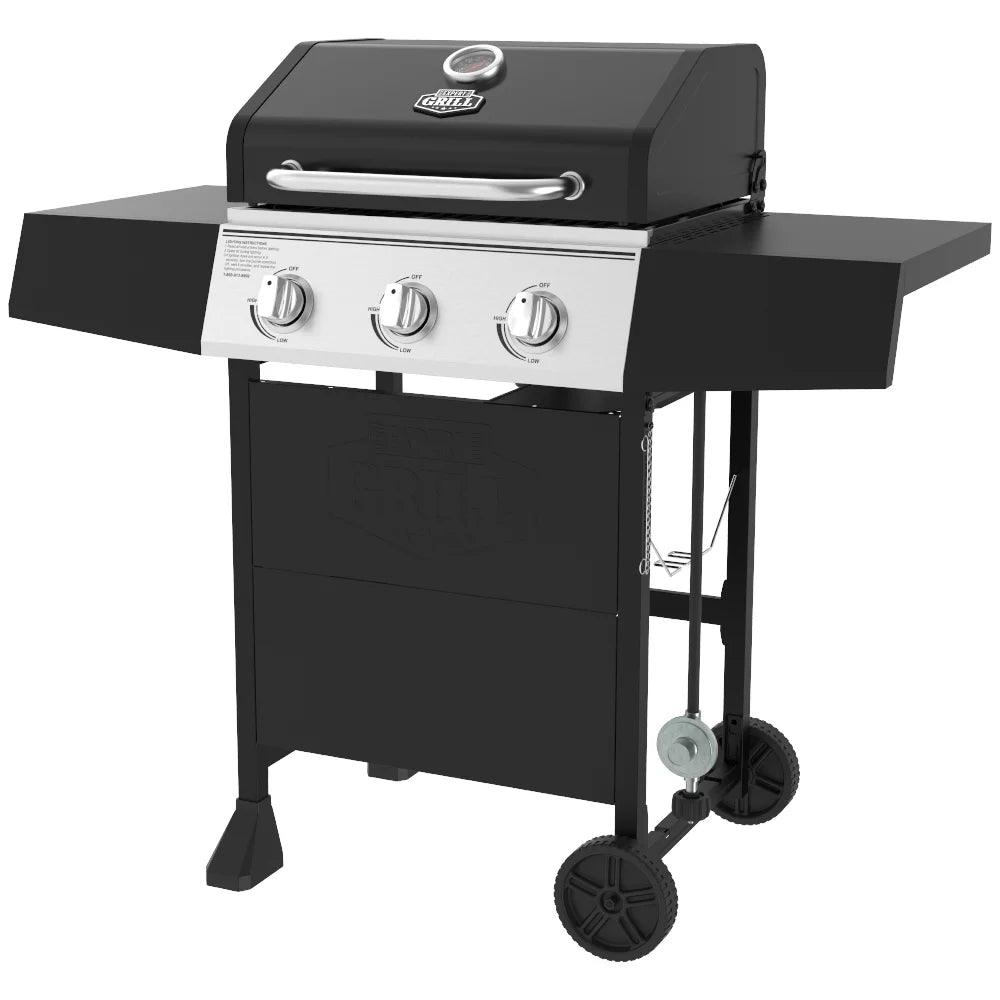3 Burner Propane Gas Grill in Black T462