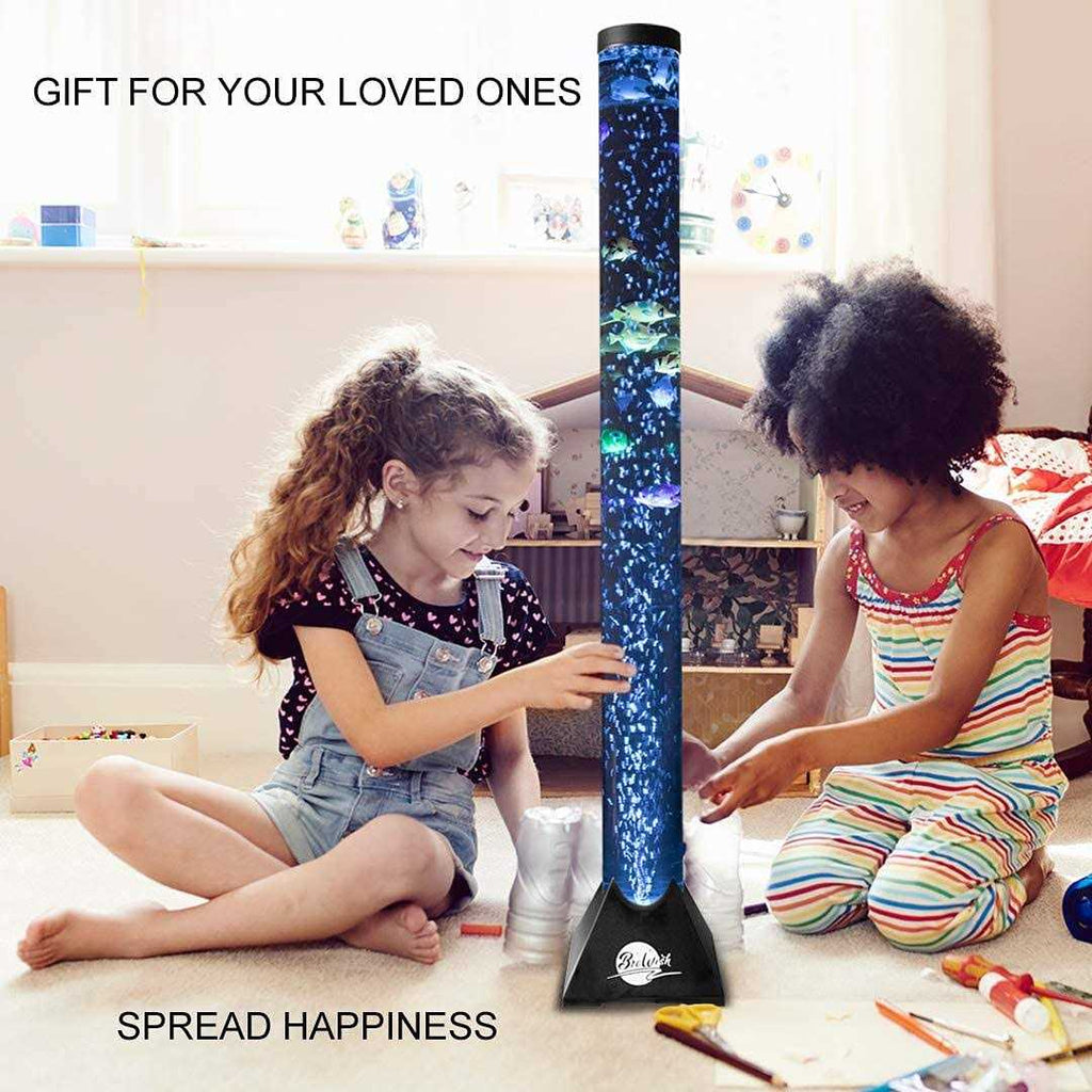 4FT LED Water Bubble Fish Tube Floor Lamp B635