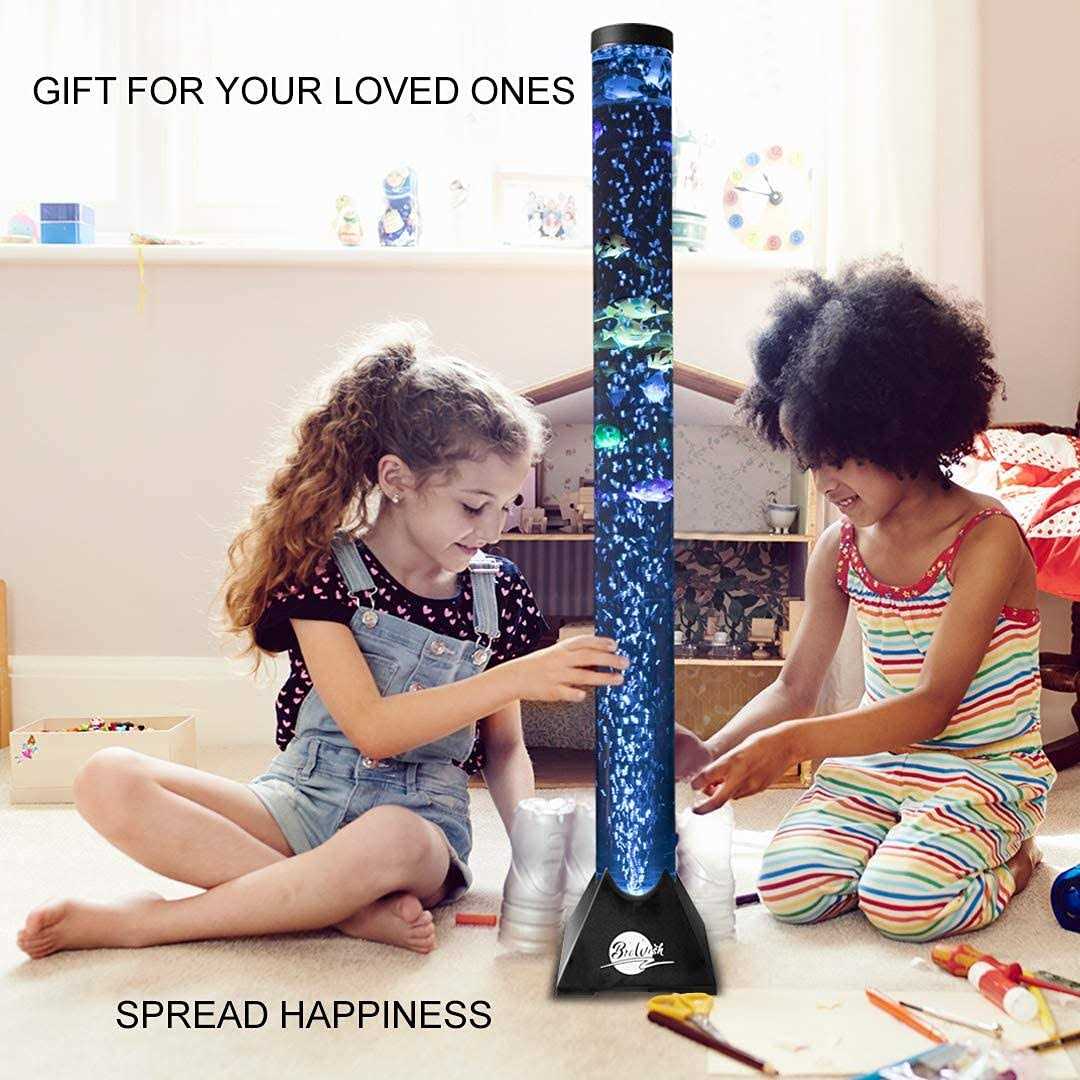 4FT LED Water Bubble Fish Tube Floor Lamp B635