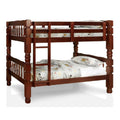 Wood Twin Over Twin Bunk Bed Y413645