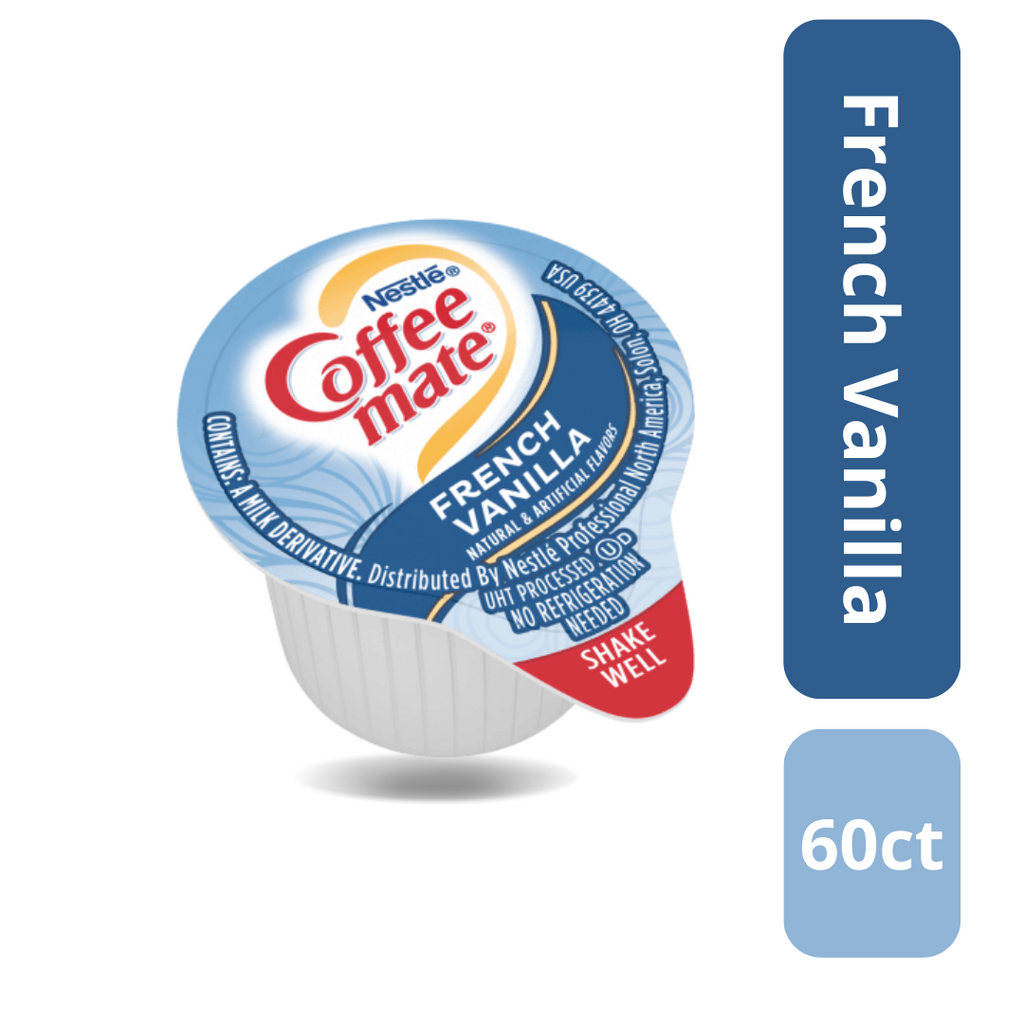 Coffee mate Liquid Creamer Singles Variety Pack, 3 Flavors x 60 ct, 180/Box J51267