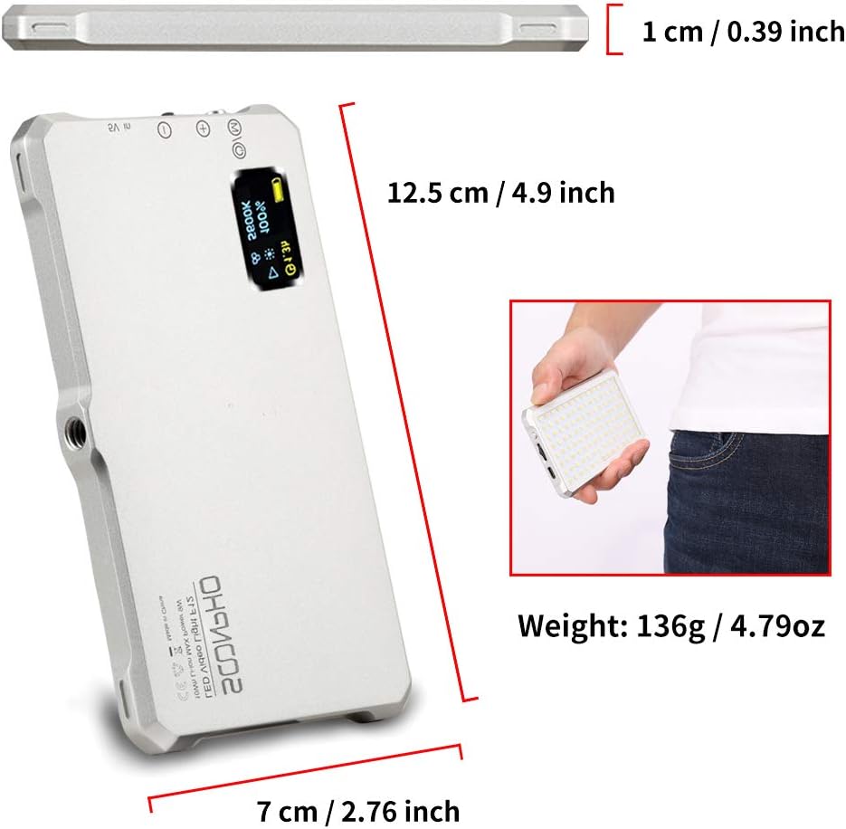 Portable LED Video Light with Rechargeable Battery B5129