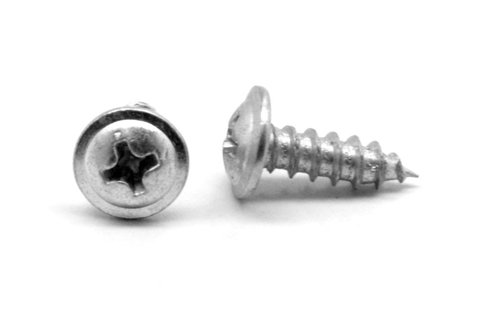 20 x 1/2 Sheet Metal Screw Phillips Round Washer Head Type AB Low Carbon Steel Zinc Plated Z304