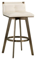 Cream Swivel Bar Stool S7414