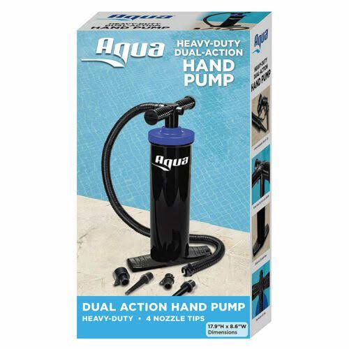 Navy Hibiscus 2 in 1 Pool Float with Caddy and Hand Pump J10190