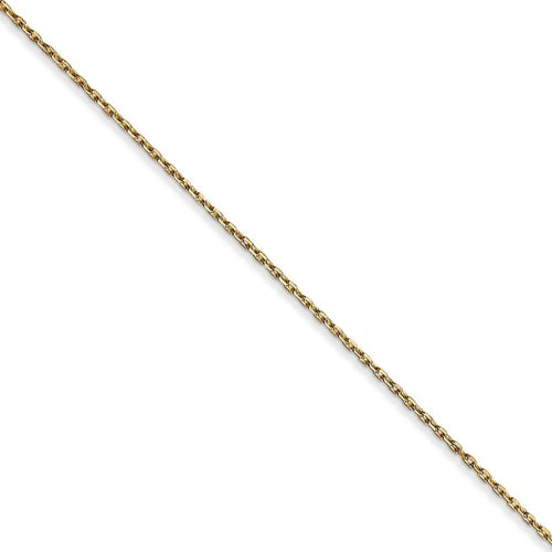 14k Yellow Gold Taurus Zodiac Diamond Cut Necklace - 16 Inch T2607