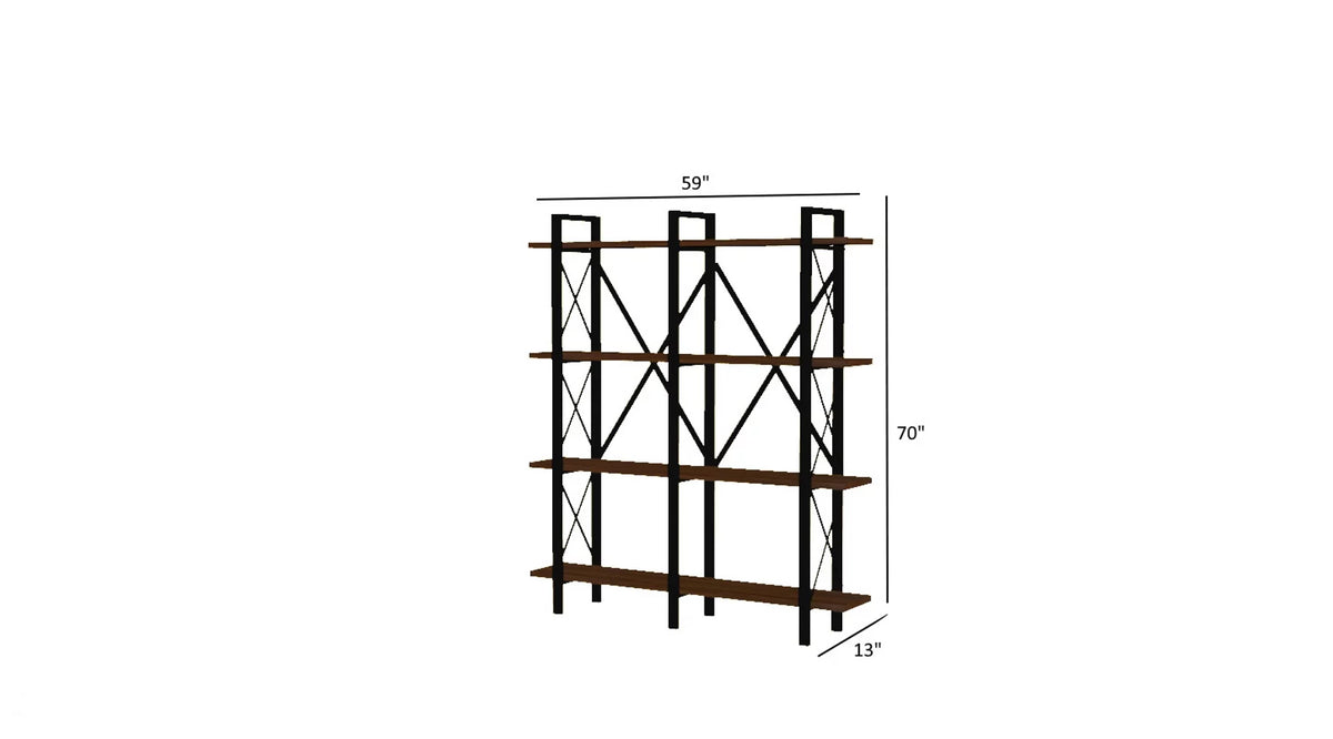 4 Tier Metal Bookshelf C462