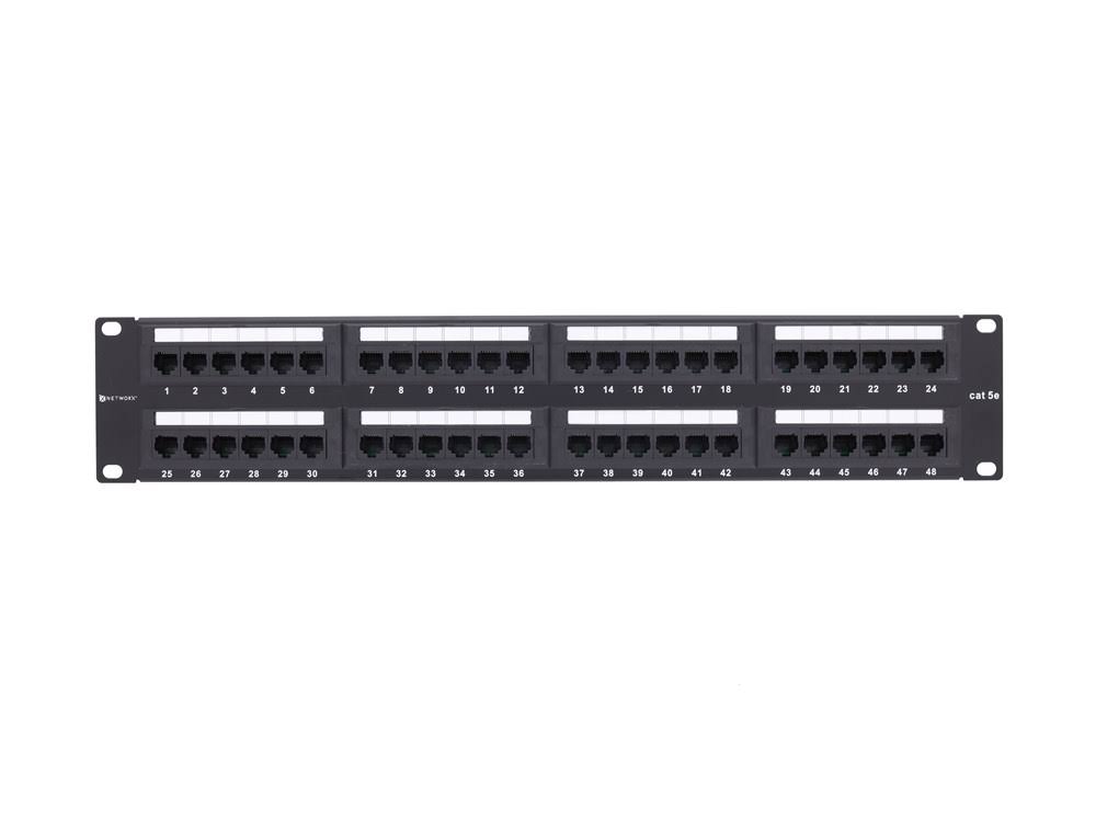 Cat5e Patch Panel 48 Port 2U Rack Mount A39175