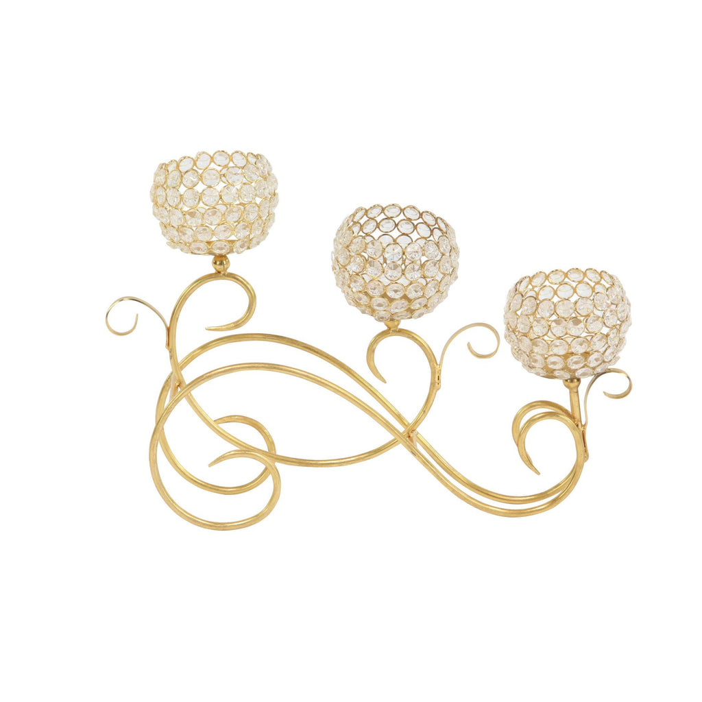 Gold-Tone Candle Holder U543