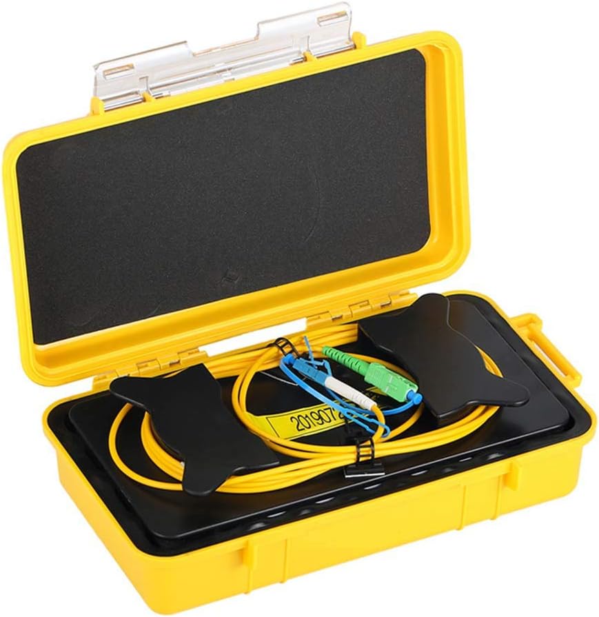 Fiber Optic OTDR Launch Cable Box Singlemode 9/125 SC/APC-LC/UPC Connector (1000M) E29517