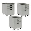 3 Drawer File Cabinet (3 Pack), Gray Q25474