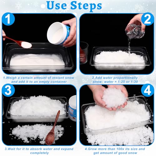 Instant Snow Powder Makes 14 Gallons Artificial Snow S78454