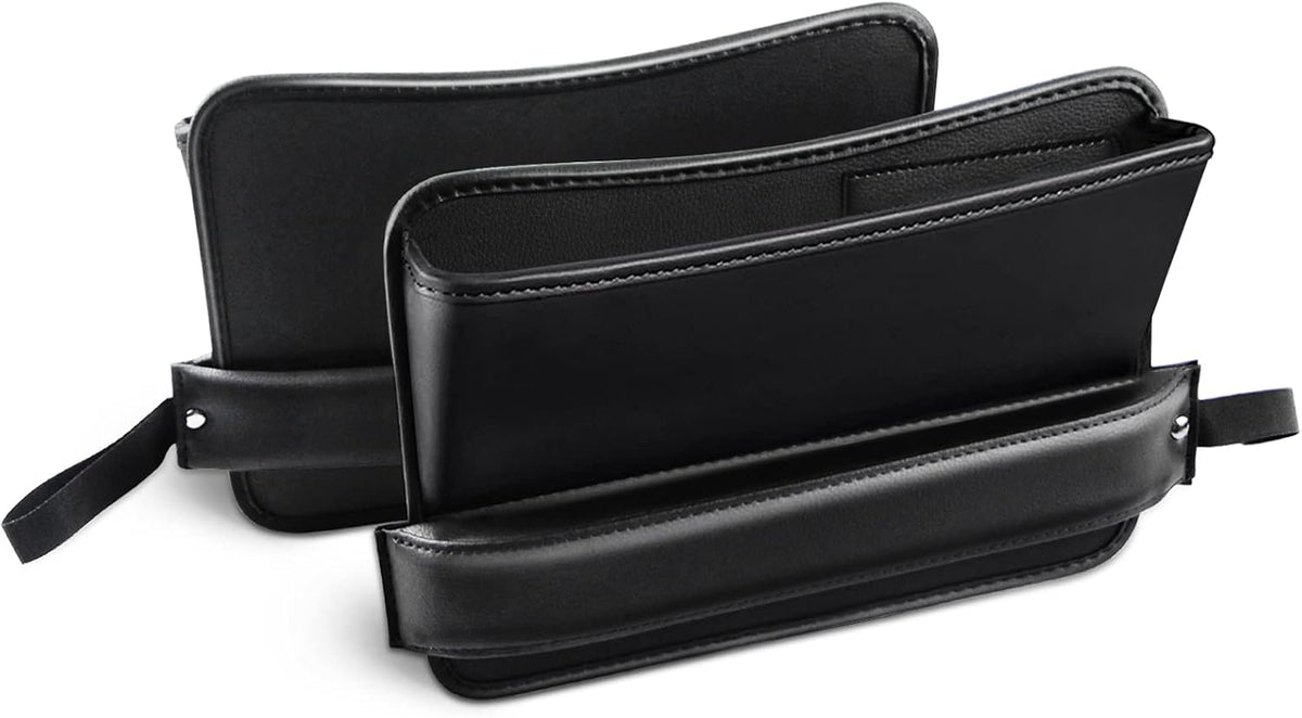 Car Seat Gap Filler Organizer (2pcs) PU Leather Car Seat Crevice Storage Box H505