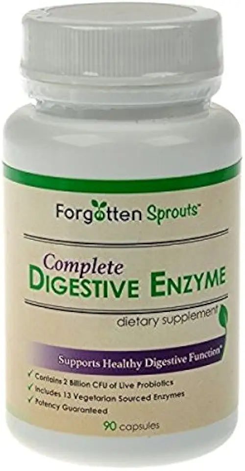 90 Capsules Digestive Enzyme with Probiotics Vegetarian Sourced Enzymes Dietary Supplement T2444