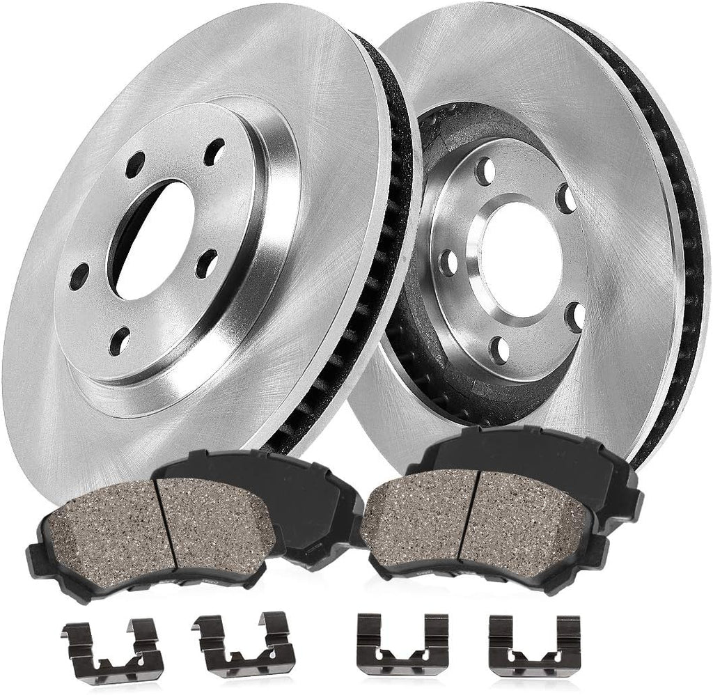 5 Lug Brake Disc Rotors with Ceramic Pads K72894