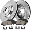 5 Lug Brake Disc Rotors with Ceramic Pads K72894