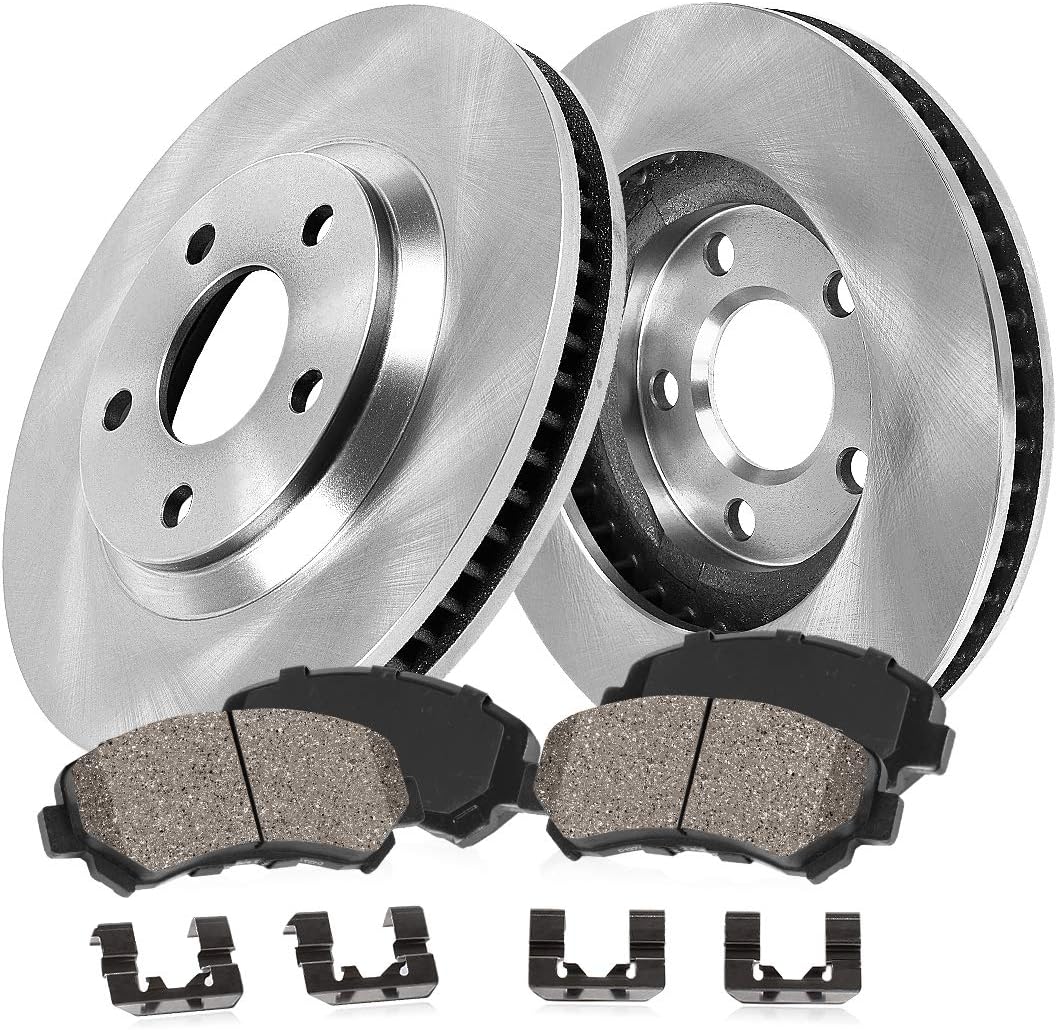 5 Lug Brake Disc Rotors with Ceramic Pads K72894