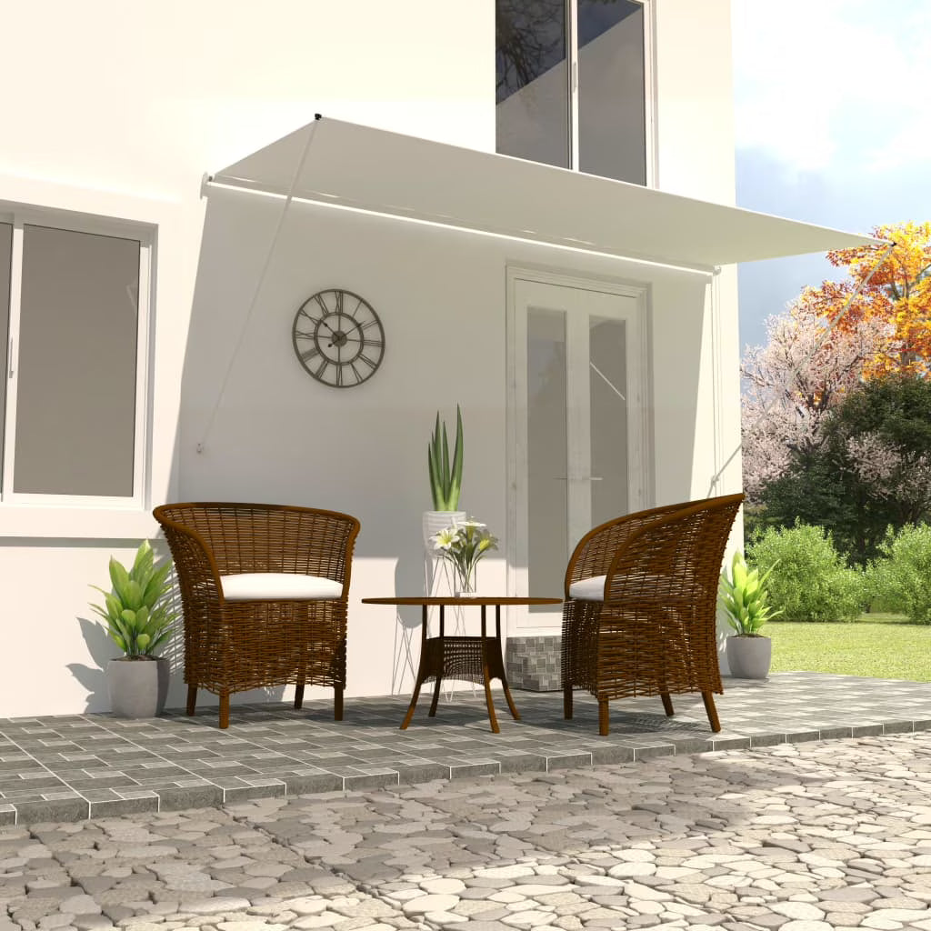 Retractable Awning 157.5"x59.1" Cream S830