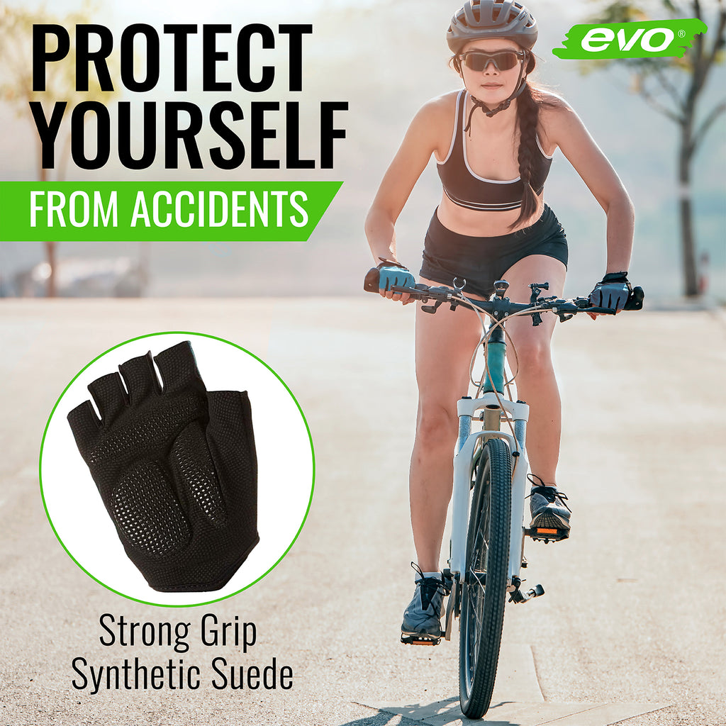 Women's Biking Gel Padded Short Finger Gloves Z88368