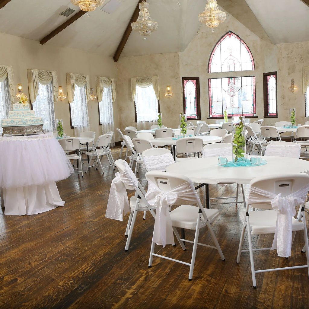 White Folding Chair Set of 4 Y7538
