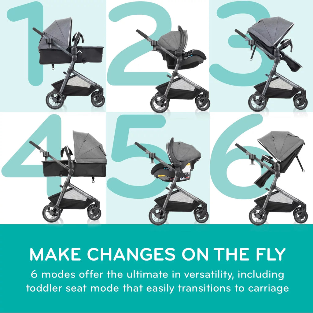 Black Unisex Travel System with Infant Car Seat P177