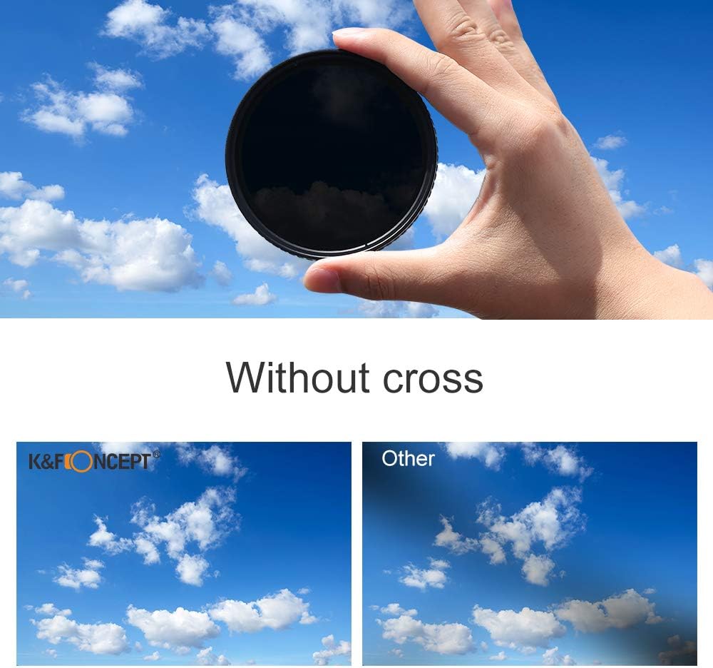 77mm Variable ND Filter ND8-ND128 (3-7 Stop) HD Hydrophobic VND Filter A57740