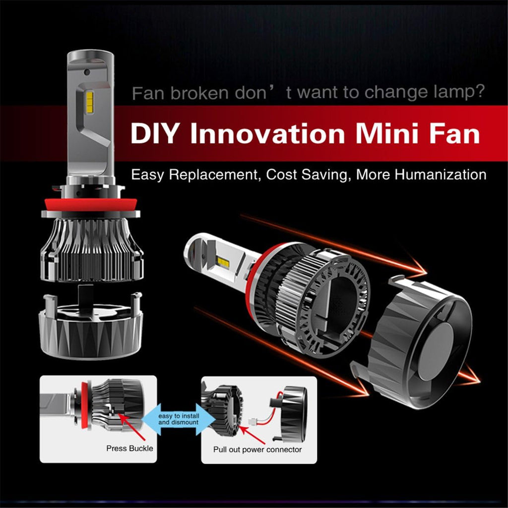 6000K Xenon White LED Bulbs Conversion Kit Pack of 2 X76962
