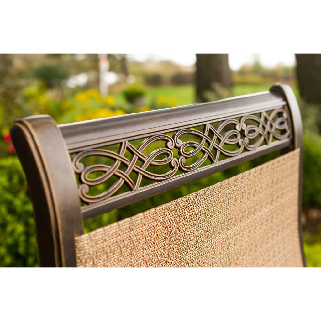 5-Piece Aluminum Outdoor Dining Set with Swivel Rockers W840231