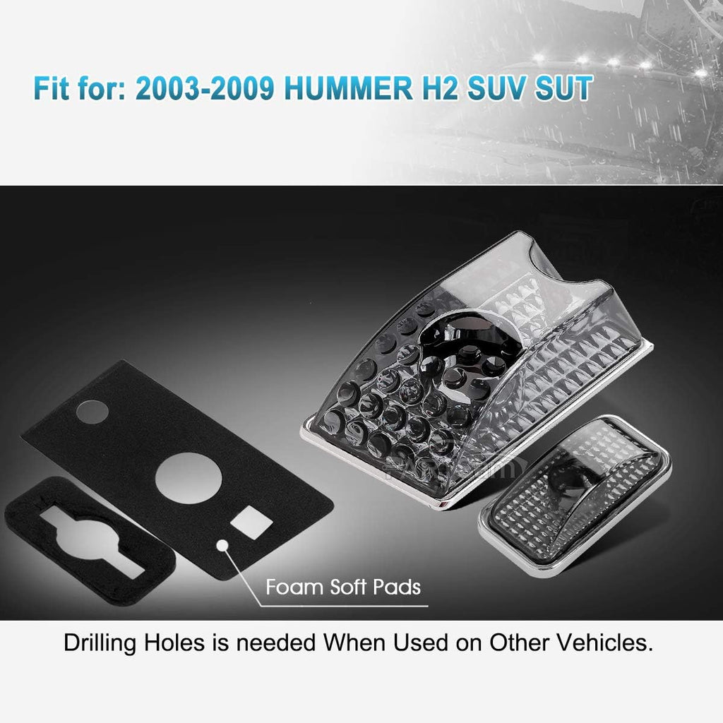 Smoked Housing Cab Roof Lights with T10 Halogen Bulbs N2141