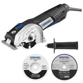 7.5 Amp Corded Compact Saw Tool Kit with 3 Accessories and Storage Bag R2446