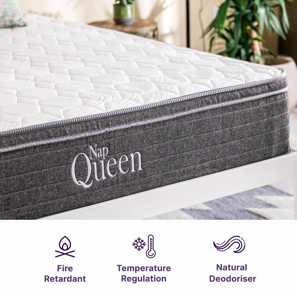 Queen Size Hybrid Memory Foam Pocket Spring Mattress R9088