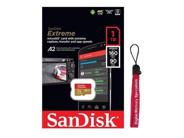 1TB Extreme microSDXC UHS-I U3 A2 Flash Memory Card B48585