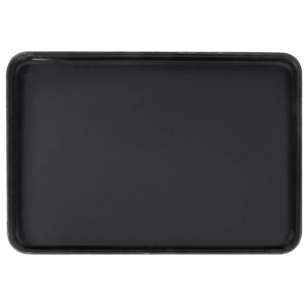 Black Non Skid Fiberglass Serving Tray W559243